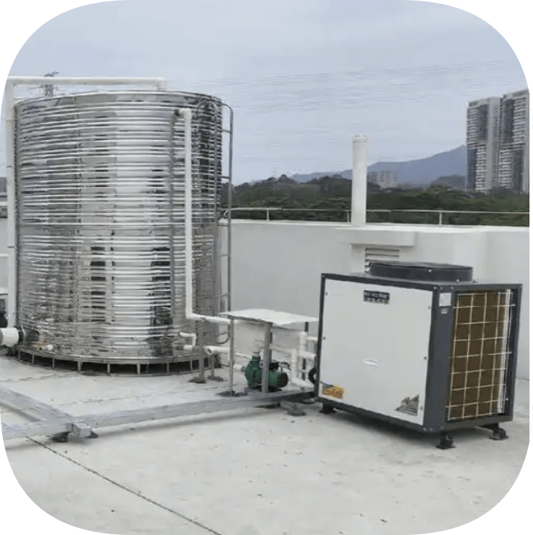 Sistema Centralizado de Agua Caliente por Bomba de Calor Industrial